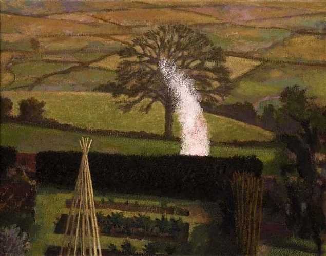 DAVID INSHAW Garden Bonfire and Landscape, 1992-95