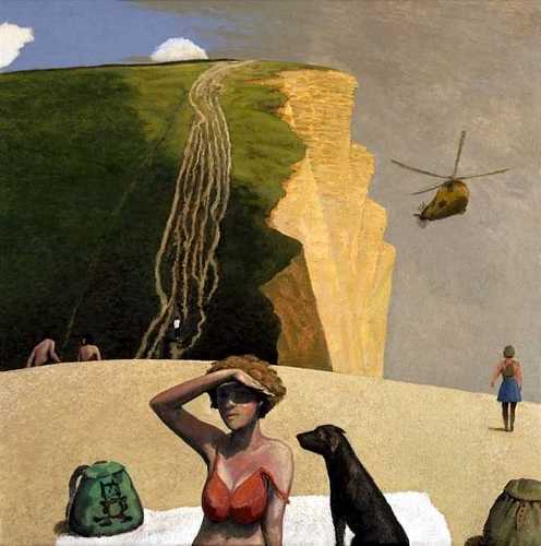 DAVID INSHAW West Bay with Helicopter (Sunburnt Shoulders), 1996-98
