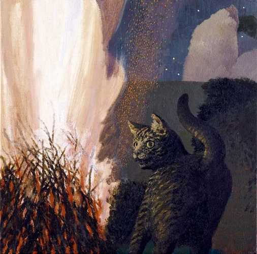 DAVID INSHAW Cat and Bonfire, 1995-2000